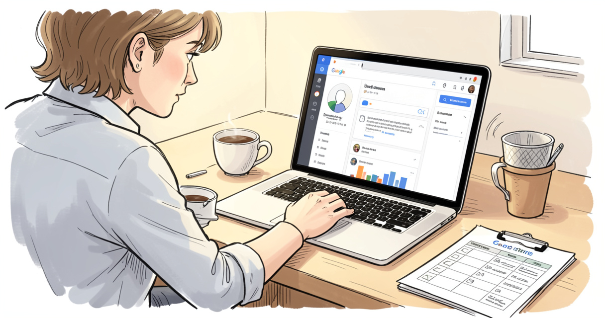 Local business owner analyzing local SEO engagement signals on dashboard