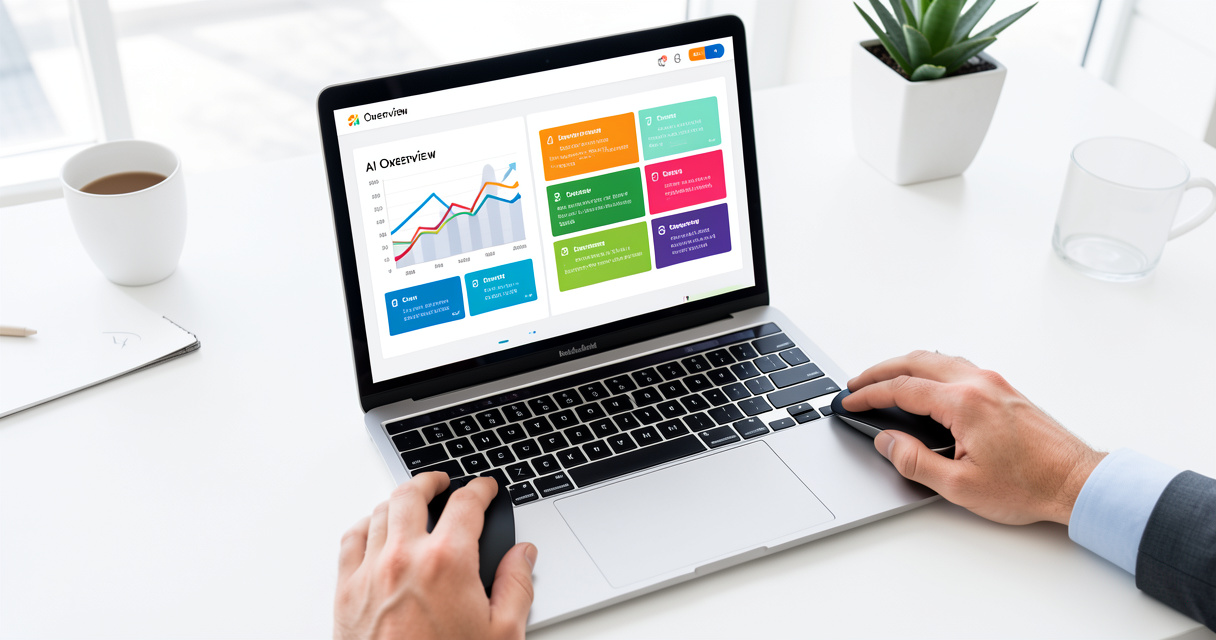 Dashboard tracking AI Overview citation visibility for a brand